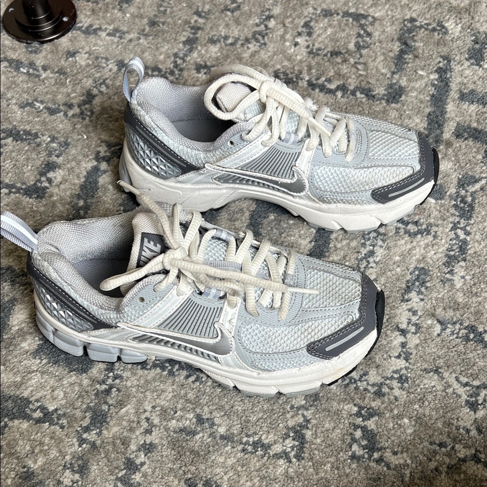 Nike Light Gray and White Sneakers